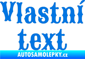 Samolepka Vlastní text - Sancreek modrá oceán