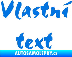 Samolepka Vlastní text - Staccato modrá oceán
