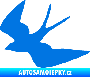 Samolepka Vlaštovka 001 levá modrá oceán