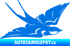 Samolepka Vlaštovka 002 pravá modrá oceán