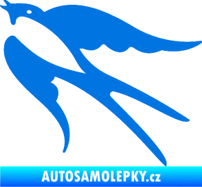 Samolepka Vlaštovka 003 levá modrá oceán