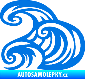 Samolepka Vlny 004 levá moře modrá oceán