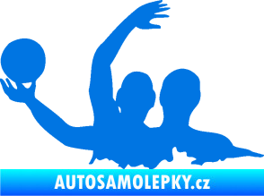 Samolepka Vodní pólo 001 levá modrá oceán