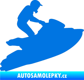 Samolepka Vodní skútr 001 pravá modrá oceán