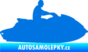 Samolepka Vodní skútr 003 pravá modrá oceán