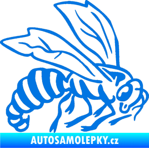 Samolepka Vosa 003 pravá modrá oceán