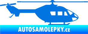 Samolepka Vrtulník 001 pravá helikoptéra modrá oceán