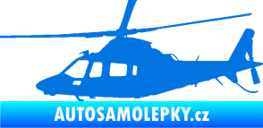 Samolepka Vrtulník 004 levá helikoptéra modrá oceán
