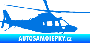 Samolepka Vrtulník 004 pravá helikoptéra modrá oceán