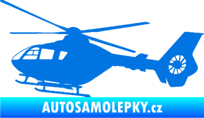Samolepka Vrtulník 006 levá helikoptéra modrá oceán