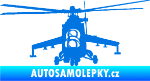 Samolepka Vrtulník 009 levá helikoptéra modrá oceán
