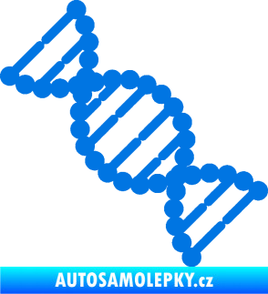 Samolepka Vzorec DNA levá modrá oceán