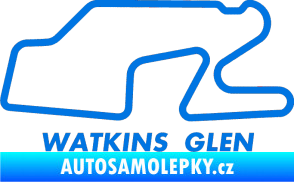 Samolepka Okruh Watkins Glen International modrá oceán