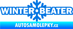 Samolepka Winter beater modrá oceán