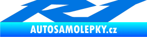 Samolepka Yamaha R1 modrá oceán