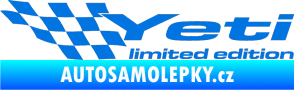 Samolepka Yeti limited edition levá modrá oceán
