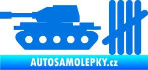 Samolepka Zářezy 008 tank modrá oceán