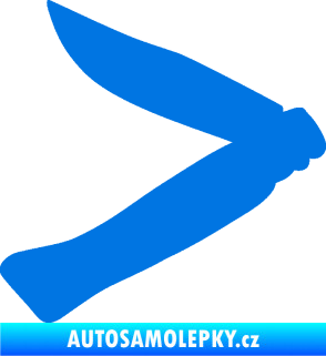 Samolepka Zavírací nůž 001 levá modrá oceán