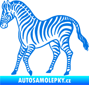 Samolepka Zebra 002 levá modrá oceán