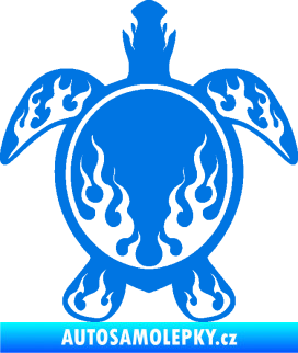 Samolepka Želva 008 modrá oceán