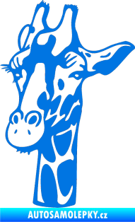 Samolepka Žirafa 001 levá modrá oceán