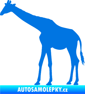 Samolepka Žirafa 002 levá modrá oceán