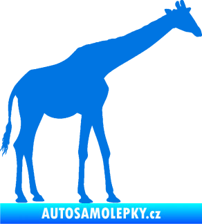 Samolepka Žirafa 002 pravá modrá oceán