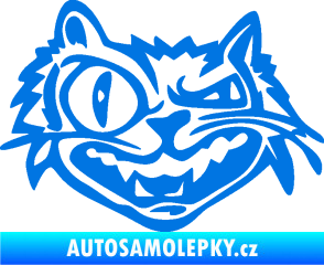 Samolepka Zlý kocour levá modrá oceán