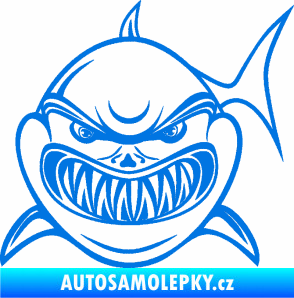 Samolepka Žralok 014 levá modrá oceán