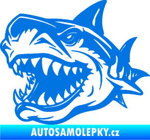 Samolepka Žralok 021 levá modrá oceán
