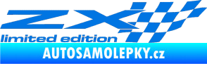 Samolepka ZX limited edition pravá modrá oceán