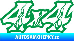 Samolepka 4x4 varianta 021 zelená