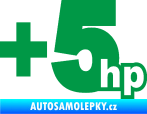 Samolepka + 5hp 003 zelená