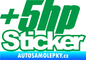 Samolepka + 5hp sticker 001 zelená