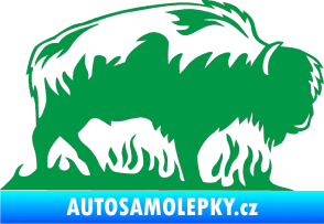 Samolepka Animal flames 071 pravá býk zelená