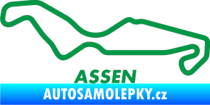 Samolepka Okruh Assen zelená