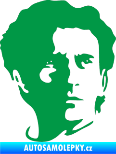 Samolepka Silueta Ayrton Senna pravá zelená