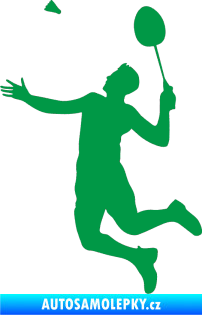 Samolepka Badminton 001 levá zelená