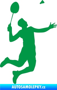 Samolepka Badminton 001 pravá zelená