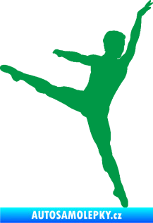 Samolepka Balet tanečník 001 pravá zelená