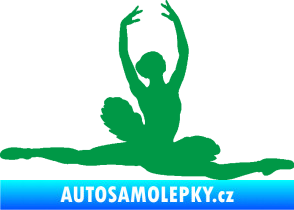 Samolepka Baletka 004 pravá zelená