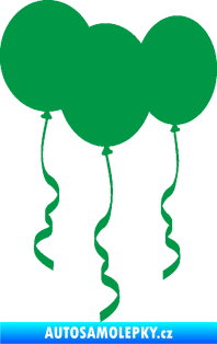 Samolepka Balonky zelená