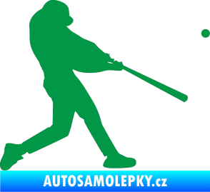 Samolepka Baseball 001 pravá zelená