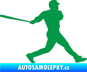 Samolepka Baseball 002 pravá zelená