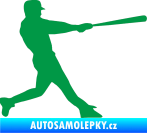 Samolepka Baseball 004 pravá zelená