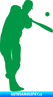 Samolepka Baseball 012 pravá zelená