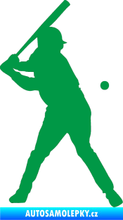 Samolepka Baseball 013 pravá zelená