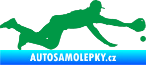 Samolepka Baseball 015 pravá zelená