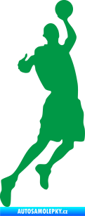 Samolepka Basketbal 008 pravá zelená