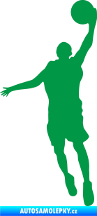 Samolepka Basketbal 009 levá zelená